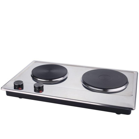 220V 1000W 1500W Double Head Electric Stove Embedded High-power Stir Frying Electric Stove Double Stove Desktop Eye Commercial