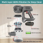 3 In 1 Wireless Handheld Vacuum Cleaner 23kPa250W Removable Battery Electric Sweeper Cordless Home Car Remove Mites Dust Cleaner