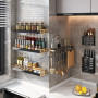 KUNBEI Kitchen Accessories 30-50 Cm Modern Bathroom Corner Shelf Kitchen Wall-Mounted Storage Rack Shower Shampoo Dressing Rag