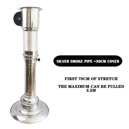 Barbecue telescopic smoke exhaust pipe, ventilation pipe, barbecue equipment, smoking hood, exhaust pipe, chimney