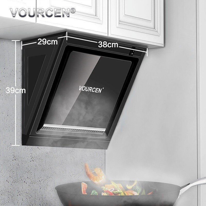 Range hood side suction household simple kitchen small large suction