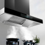 90CM Top-Suction Large Suction Range Hood Household Kitchen European-Style Small T-Type Off-Row Range Hood CXW-268-T668