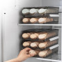 Automatic slide Eggs Storage Box Plastic Eggs Holder Basket Container Dispenser Organizer Closet For Fridge Kitchen