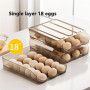 Automatic slide Eggs Storage Box Plastic Eggs Holder Basket Container Dispenser Organizer Closet For Fridge Kitchen