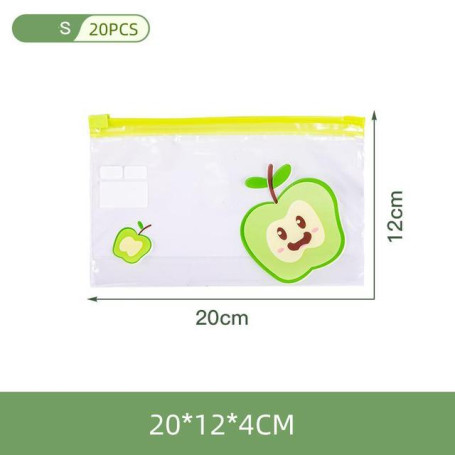 Reusable Zip Lock Bag Food Grade Transparent Storage Bag With Zipper Sealing Plastic Container Travel Freezer Camping Kitchen