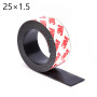 1-10Meters  6*1 10*1.5  12*2 15*2 20*1.5  mm self Adhesive Flexible Soft Magnetic Strip Rubber Magnet Tape width  10mm/15mm/30mm