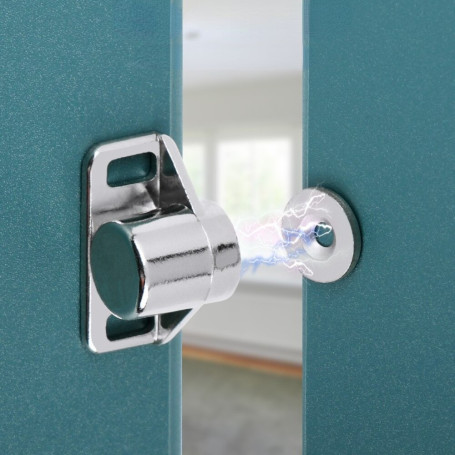 Golden Strong Powerful Magnet Door Stops Zinc Alloy Hidden Door Closer for Closet Wardrobe Cupboard Furniture Door Hardware