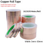 10/20/50M Copper Foil Tape Adhesive Single Double Sided Conductive Snail EMI Shielding DIY Circuit Electrical Repair Tapes