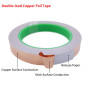 10/20/50M Copper Foil Tape Adhesive Single Double Sided Conductive Snail EMI Shielding DIY Circuit Electrical Repair Tapes