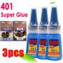 401 Glue Strong Liquid Adhesive Glue Repair Shoes 20ML Bottle Instant Fast Adhesive Stronger Super Glue Multi-Purpose Fix Glue