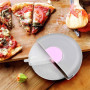 Washable Pizza Knife Household Kitchen Gadget Creative round Roller Knife Stainless Steel Pancake Knife