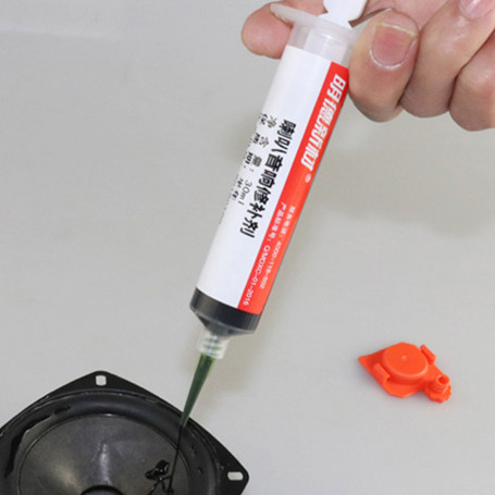 Professional Audio Speaker Repair Glue Foam Paper Tray Rubber Edge Cloth black Electronic Seal 30ML