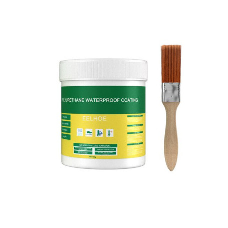 30/100/300g Polyurethane Waterproof Coating Invisible Paste Sealant Glue with Brush Adhesive Repair Glue for Home Roof Bathroom