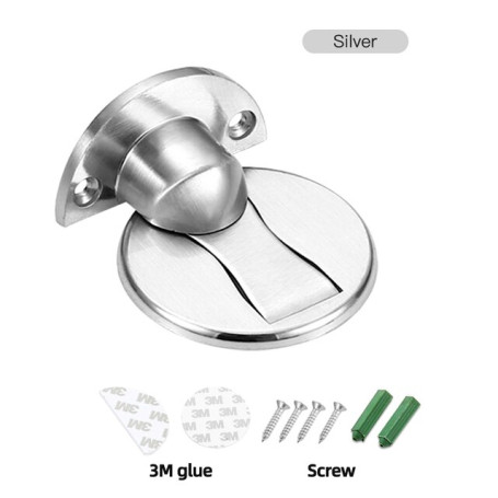Magnetic Door Stop Nail-free Door Stopper Hidden Catch Door Holders Windproof Door Suction Protector Mute Invisible Door Buckle
