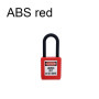 ABS lock security padlock engineering lock plastic shackle steel 38mm nylon non conductive safety padlock with 2 unique key