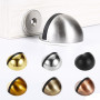Stainless Steel Magnetic Door Touch Punch-free Door Stopper Magnetic Suction Rubber Semi-circle Anti-collision Door Stop