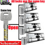 one key opens all locks Lock cylinder Door cylinder lock Entrance door lock Cylinder lock Door lock All locks use the same key