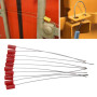 P82D 10 Pieces Pull Tight Wire Seals Metal Shipping Container Tags Anti-Tamper Freight Containers Seals Security Tags