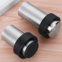Stainless Steel Rubber Anti-collision Door Stopper Punch-free Protection Self Adhesive Round Door Stops Wall Protector