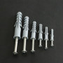 5/6/7/8/10/12mm Expand Nail Bolt Set Sleeve Drywall Anchor With Screw Self Drilling Wall Plug Home Pierced for Gypsum