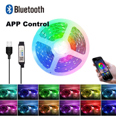 Color RGB 5050 LED Strip Bluetooth Tape Decor for Room LED 10m 15m 20m 30m PC TV backlight Neon LED Lighting Cветодиодная лента