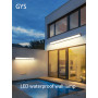 GYS Led Waterproof Wall Lamp IP65 Outdoor Long Strip Exterior Light Garden Decoration External Wall Washer Lamps White Black