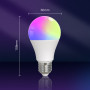 MOES Smart Bluetooth Led Bulb Dimmable Light lamp 9W E27 TUYA Bulbs Party Light Color Adjustable Dimmer Alexa google Voice