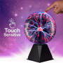 8 Inch sound control Magic Plasma Ball Lamp Touch Glass LED Night Light Atmosphere Lights Christmas Party Bedroom Decor Kids Toy