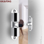 KK&FING Zinc Alloy Household Silent Suction Invisible Door Touch Buckle Door Suction Punch-free Door Stopper Door Suction