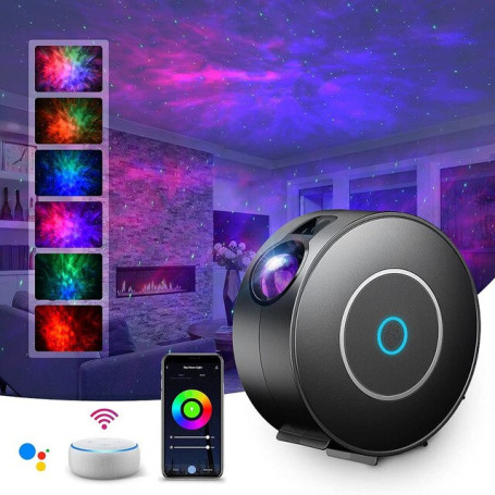 Galaxy Projector Light Tuya Smart Life Smart Star Projector APP Work With Alexa Google Home For Bedroom Starry Sky Night Light