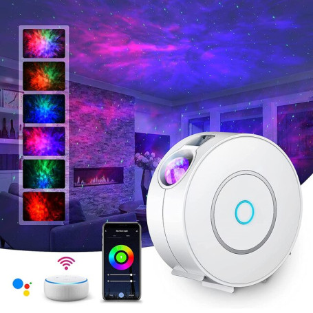 Tuya Smart Life Galaxy Projector Light Smart Star Projector APP Work With Alexa Google Home Colorful Starry Sky LED Night Light