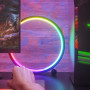 Smart LED Night Light RGB Desktop Atmosphere Desk Lamp Bluetooth APP Control Suitable for Game Room Bedroom Bedside Decoration