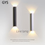 GYS Led Wall Lamp TV Background Lights Lone Line Up and Down Light Decor Bedroom Bedside Lamp For Corridor Stair Home Indoor