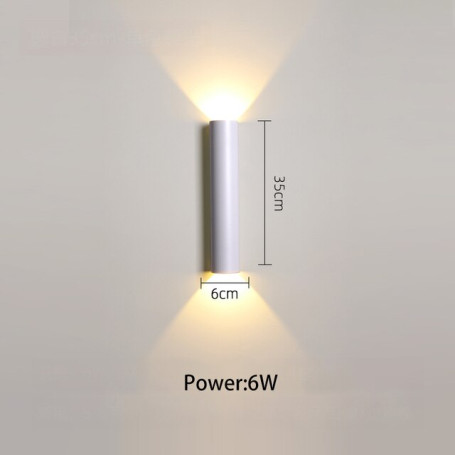 GYS Led Wall Lamp TV Background Lights Lone Line Up and Down Light Decor Bedroom Bedside Lamp For Corridor Stair Home Indoor