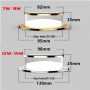 New led downlight embedded home glass creative corridor ceiling round bucket light ceiling 7w/9w/12w/15w/18w AC85-265V