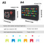 LED Pixel Letter Light Box Creative DIY Luminous Nail Mother 6 Colors USB Battery Wedding Christmas Day Party Message Board