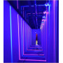 LED Colorful Windowsill Light Remote Corridor Light 360 Degree Ray Door Frame Line Wall Lamp for Hotel Aisle Bar KTV Home Decor