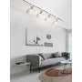 Led Track Light Nordic Guide Rails Lamp Long Big Lighting Fixture Replaceable Bulb Spot Lights Makron Color For Home Store