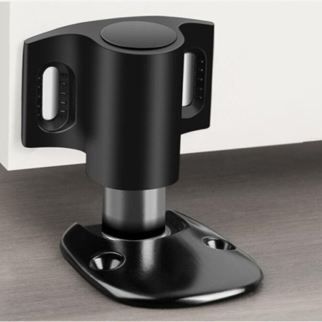 KK&FING New Zinc Alloy Door Suction Black Door Stop Quiet Strong Magnetism Suction Door Touch Hight Quality Door Stoper