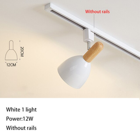 Led Track Light Nordic Guide Rails Lamp Long Big Lighting Fixture Replaceable Bulb Spot Lights Makron Color For Home Store