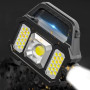 USB Rechargeable Flashlight Waterproof 6 Gear COB/LED Torch Light Portable Powerful Lantern Solar Light For Home Camping Hiking