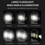 USB Rechargeable Flashlight Waterproof 6 Gear COB/LED Torch Light Portable Powerful Lantern Solar Light For Home Camping Hiking