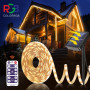 Solar Led Strip Lights. 3M 5M 10M . With Remote, 8 Lighting Modes Auto ON/Off, IP67 Waterproof  ,DIY For Fence,Roof,Staircase,