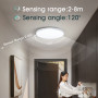 Modern Radar Sensor Ceiling Lamps with Light-sensitive Motion Sensor for Corridor 15W 20W 40W AC220V LED Lights for Home Hallway