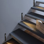3W Ressessed Led Stair waterproof IP65 AC85-265V and indoor corner step stairway hallyway staircase lamp sensor lampka nocn рога