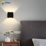 6W 12W lampada LED Aluminium wall light rail project Square LED RGB wall lamp bedside room bedroom wall decor arts