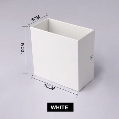 6W 12W lampada LED Aluminium wall light rail project Square LED RGB wall lamp bedside room bedroom wall decor arts