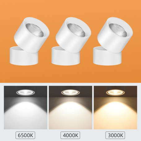 Set LED Track Light Ceiling Lamp 20W Folding Downlight Rail Spotlight Home Lighting for Living Room Wall Light Home AC180-265V