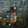 Retro Solar Lantern Light Hanging Waterproof Metal Light Suitable for Outdoor Terrace Garden Walkway Landscape Solar Light