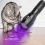 2 In 1 UV Flashlight Purple White Dual Light Zoomable Torch Pet Urine Stains Detector Scorpion Hunting Ultraviolet Flashlights